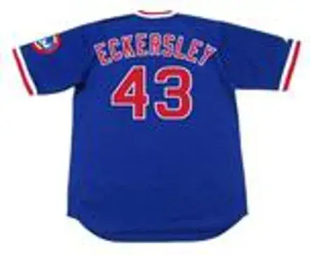 DENNIS ECKERSLEY Chicago Cubs 1986 Majestic Cooperstown Throwback Baseball Jersey 