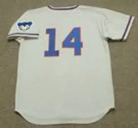 ERNIE BANKS Chicago Cubs 1968 Away Majestic Throwback Baseball Jersey 