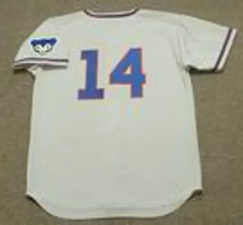ERNIE BANKS Chicago Cubs 1968 Away Majestic Throwback Baseball Jersey 