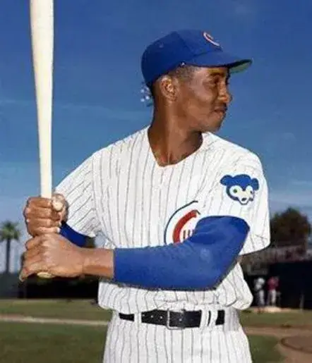 ERNIE BANKS Chicago Cubs 1969 Home Majestic Throwback Baseball Jersey 