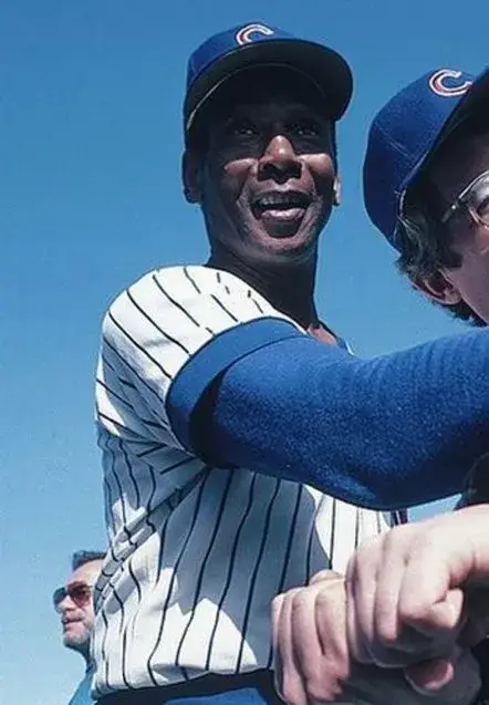 ERNIE BANKS Chicago Cubs 1971 Home Majestic Throwback Baseball Jersey 