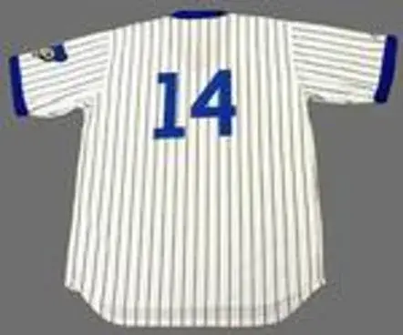 ERNIE BANKS Chicago Cubs 1971 Home Majestic Throwback Baseball Jersey 