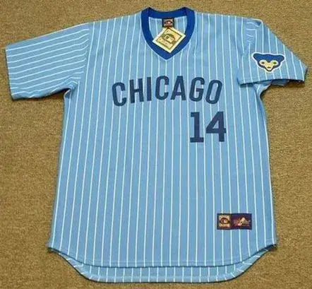 ERNIE BANKS Chicago Cubs Away Majestic Throwback Baseball Jersey