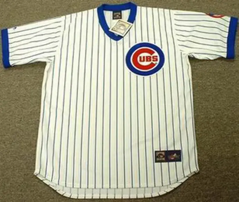 ERNIE BANKS Chicago Cubs Home Majestic Throwback Baseball Jersey