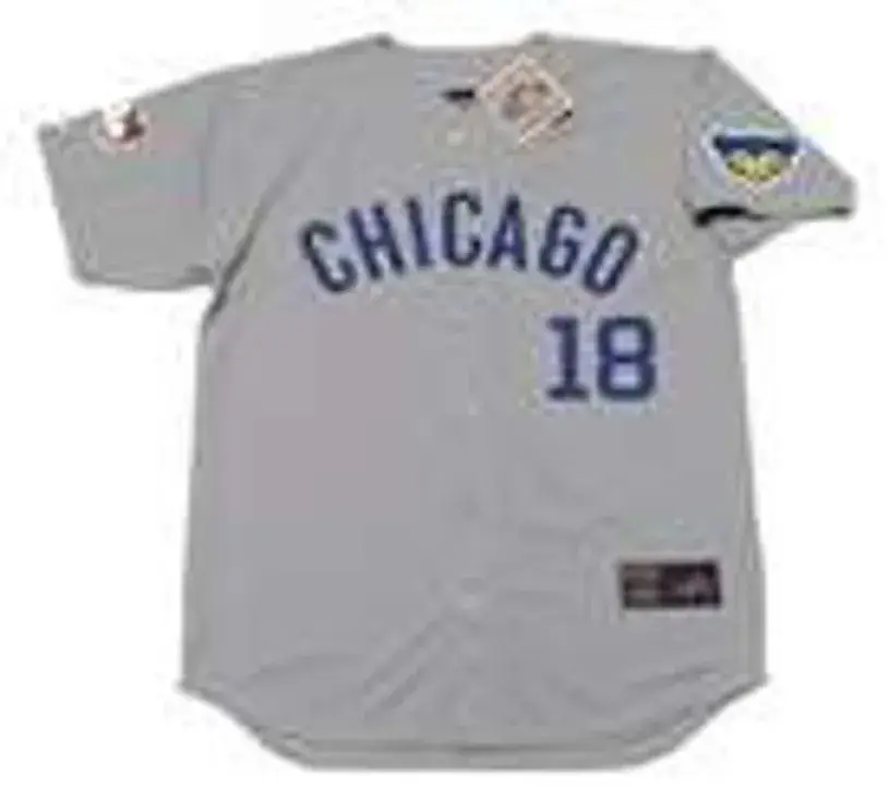 GLENN BECKERT Chicago Cubs 1969 Away Majestic Throwback Baseball Jersey 