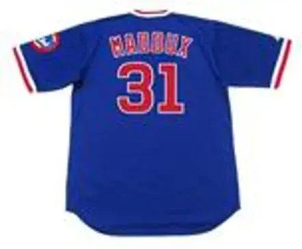 GREG MADDUX Chicago Cubs 1988 Majestic Cooperstown Throwback Baseball Jersey 