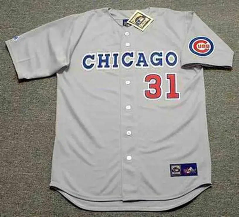GREG MADDUX Chicago Cubs 1990 Away Majestic Baseball Throwback Jersey