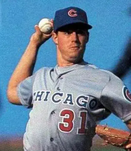 GREG MADDUX Chicago Cubs 1990 Away Majestic Baseball Throwback Jersey 