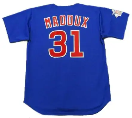 GREG MADDUX Chicago Cubs 2004 Majestic Throwback Alternate Baseball Jersey 