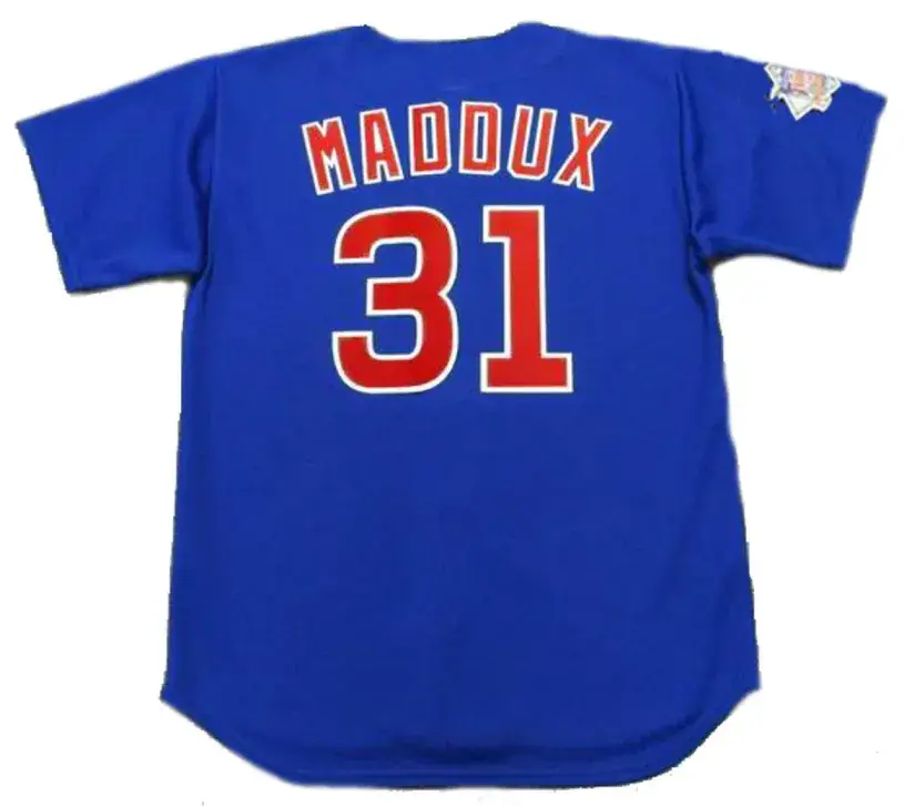 GREG MADDUX Chicago Cubs 2004 Majestic Throwback Alternate Baseball Jersey 