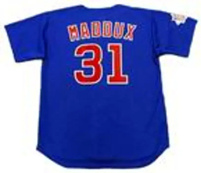 GREG MADDUX Chicago Cubs 2004 Majestic Throwback Alternate Baseball Jersey 