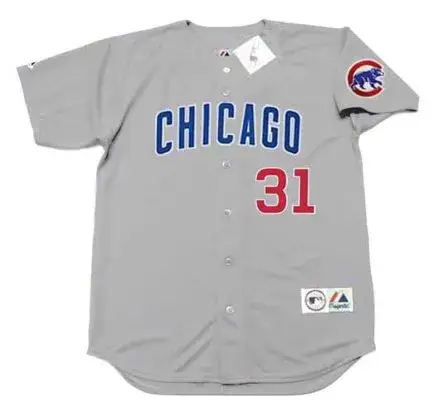 GREG MADDUX Chicago Cubs 2004 Majestic Throwback Away Baseball Jersey