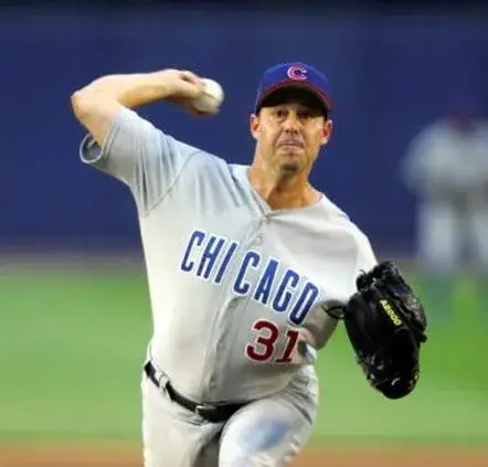 GREG MADDUX Chicago Cubs 2004 Majestic Throwback Away Baseball Jersey 
