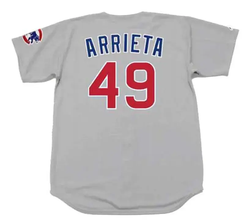 JAKE ARRIETA Chicago Cubs 2016 Majestic Away Baseball Jersey 