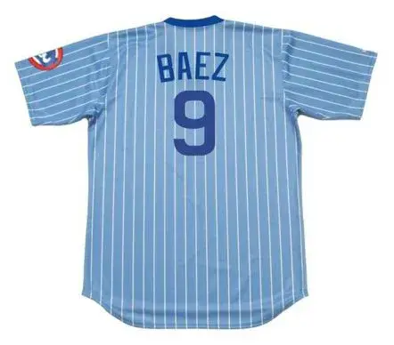 JAVIER BAEZ Chicago Cubs 1980’s Majestic Baseball Cooperstown Throwback Jersey 