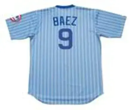 JAVIER BAEZ Chicago Cubs 1980’s Majestic Baseball Cooperstown Throwback Jersey 