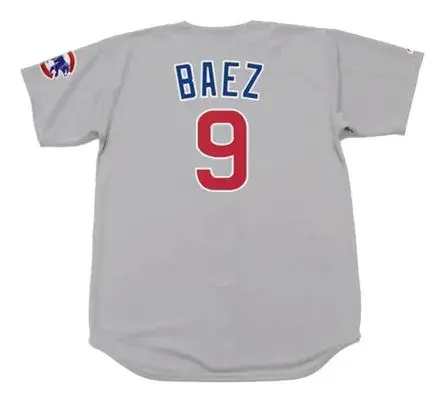 JAVIER BAEZ Chicago Cubs Majestic Away Baseball Jersey 