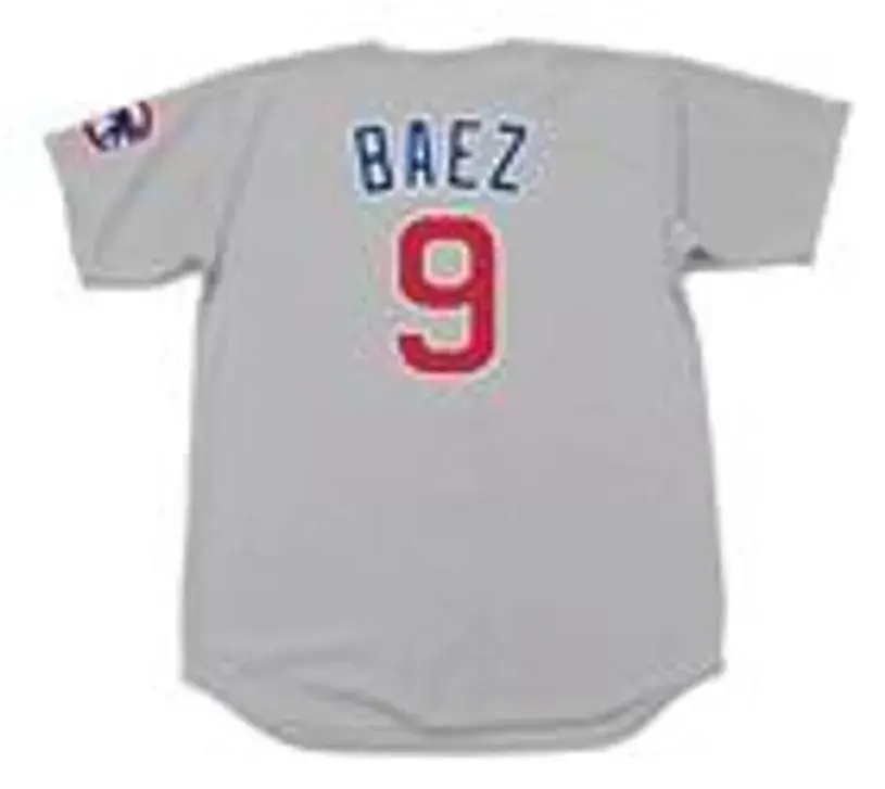 JAVIER BAEZ Chicago Cubs Majestic Away Baseball Jersey 