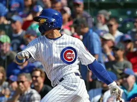 JAVIER BAEZ Chicago Cubs Majestic Home Baseball Jersey 