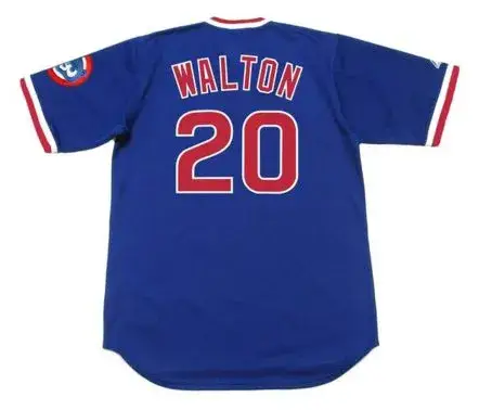 JEROME WALTON Chicago Cubs 1989 Majestic Cooperstown Throwback Baseball Jersey 