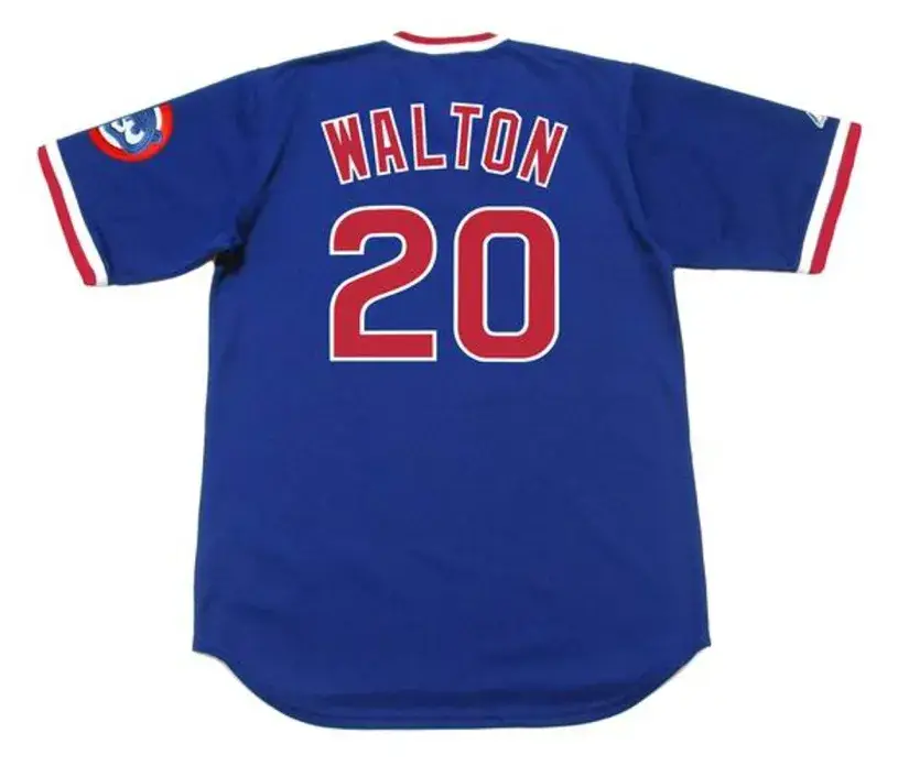 JEROME WALTON Chicago Cubs 1989 Majestic Cooperstown Throwback Baseball Jersey 