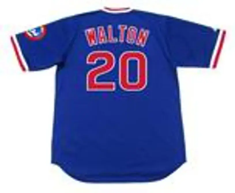 JEROME WALTON Chicago Cubs 1989 Majestic Cooperstown Throwback Baseball Jersey 