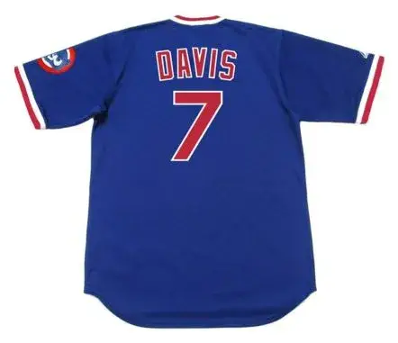 JODY DAVIS Chicago Cubs 1984 Majestic Cooperstown Throwback Baseball Jersey 
