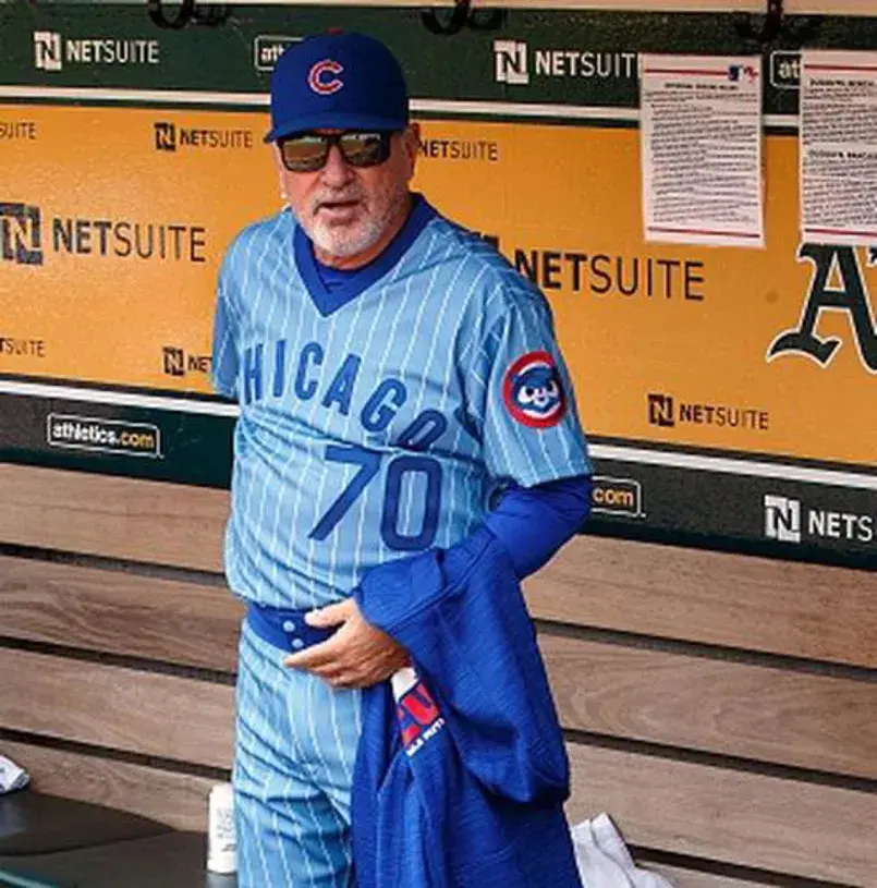 JOE MADDON Chicago Cubs 1980’s Majestic Cooperstown Throwback Jersey 