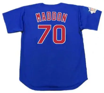 JOE MADDON Chicago Cubs 2016 Alternate Majestic Throwback Baseball Jersey 