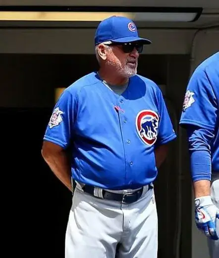 JOE MADDON Chicago Cubs 2016 Alternate Majestic Throwback Baseball Jersey 