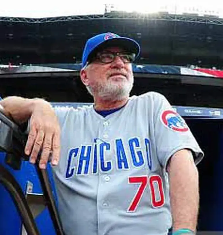 JOE MADDON Chicago Cubs 2016 Away Majestic Throwback Baseball Jersey 