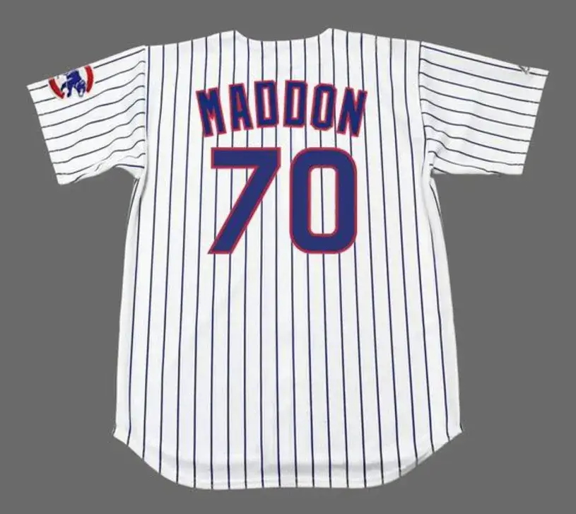 JOE MADDON Chicago Cubs 2016 Home Majestic Throwback Baseball Jersey 