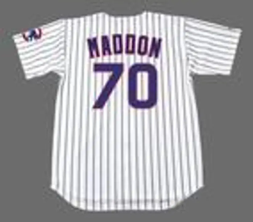 JOE MADDON Chicago Cubs 2016 Home Majestic Throwback Baseball Jersey 