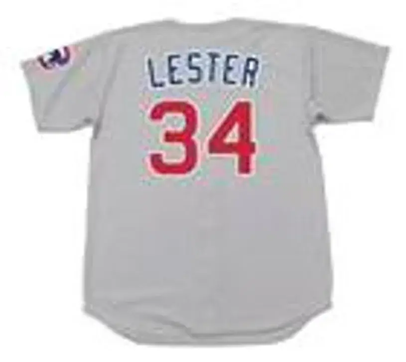 JON LESTER Chicago Cubs Majestic Away Baseball Jersey 