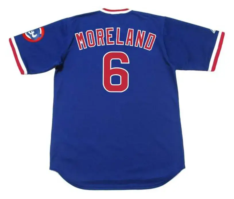 KEITH MORELAND Chicago Cubs 1984 Majestic Cooperstown Throwback Baseball Jersey 