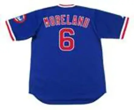 KEITH MORELAND Chicago Cubs 1984 Majestic Cooperstown Throwback Baseball Jersey 