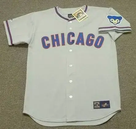 KEN HOLTZMAN Chicago Cubs 1968 Away Majestic Throwback Baseball Jersey
