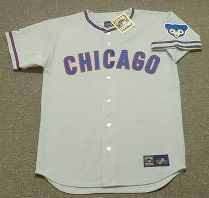 KEN HOLTZMAN Chicago Cubs 1968 Away Majestic Throwback Baseball Jersey