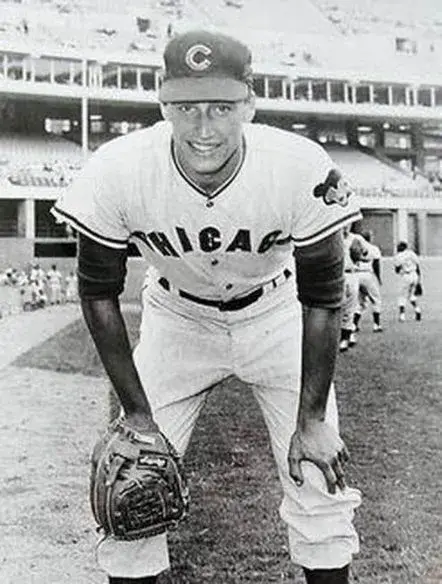 KEN HOLTZMAN Chicago Cubs 1968 Away Majestic Throwback Baseball Jersey 