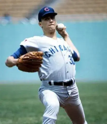 KEN HOLTZMAN Chicago Cubs 1969 Away Majestic Throwback Baseball Jersey 