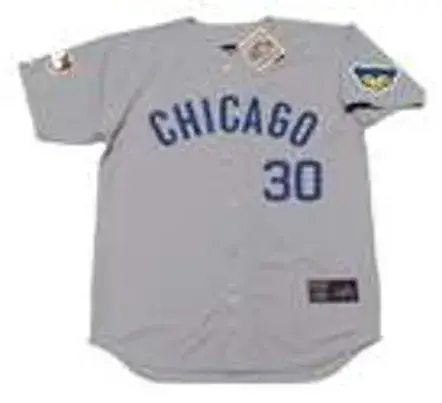 KEN HOLTZMAN Chicago Cubs 1969 Away Majestic Throwback Baseball Jersey 