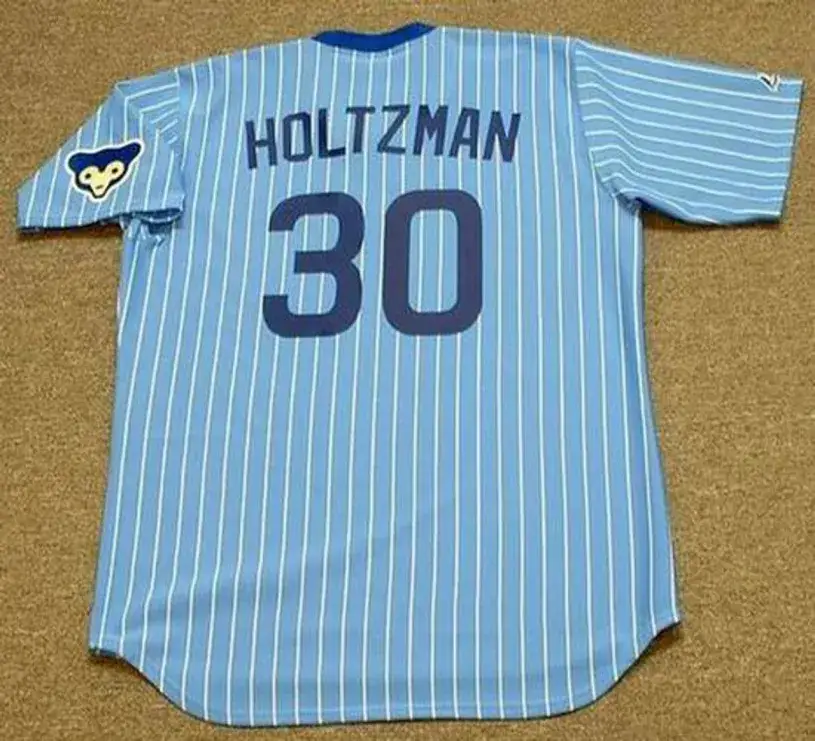 KEN HOLTZMAN Chicago Cubs 1978 Majestic Cooperstown Throwback Baseball Jersey 