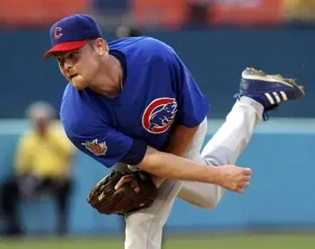KERRY WOOD Chicago Cubs 2003 Majestic Throwback Alternate Baseball Jersey 