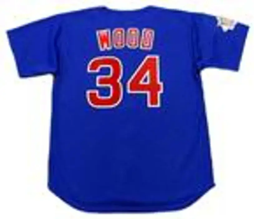 KERRY WOOD Chicago Cubs 2003 Majestic Throwback Alternate Baseball Jersey 