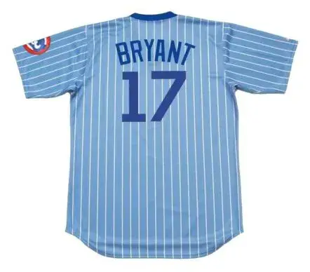 KRIS BRYANT Chicago Cubs 1980’s Majestic Cooperstown Throwback Jersey 