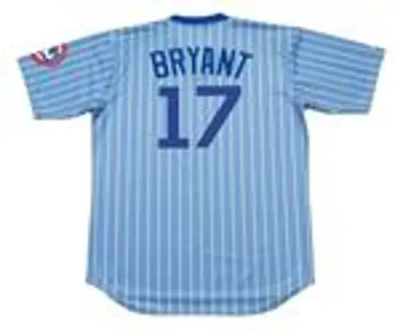 KRIS BRYANT Chicago Cubs 1980’s Majestic Cooperstown Throwback Jersey 