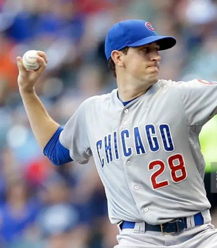 KYLE HENDRICKS Chicago Cubs Majestic Away Baseball Jersey 