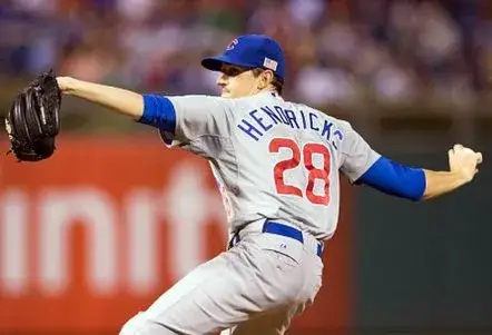 KYLE HENDRICKS Chicago Cubs Majestic Away Baseball Jersey 