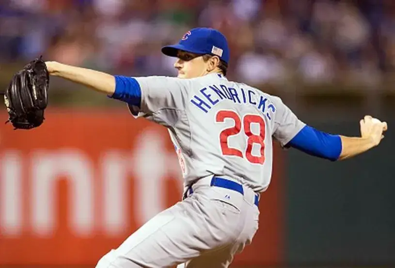 KYLE HENDRICKS Chicago Cubs Majestic Away Baseball Jersey 