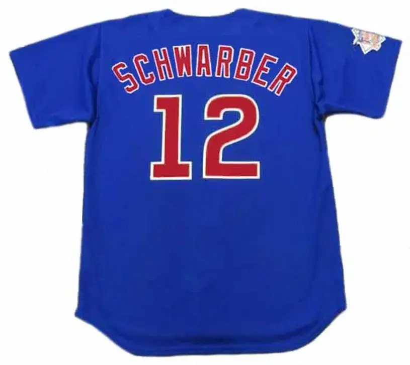 KYLE SCHWARBER Chicago Cubs Majestic Alternate Baseball Jersey 